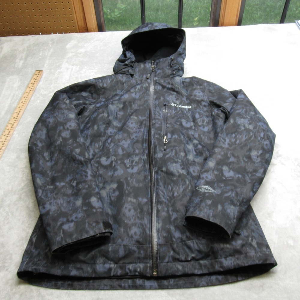Columbia Jacket Womens Small Black Omni-Heat Removable Liner Waterproof 3in1
